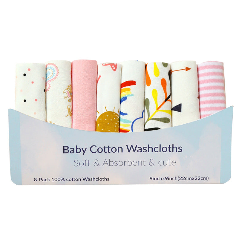 Wholesale Baby Cotton Squares 8 Pack Baby Supplies